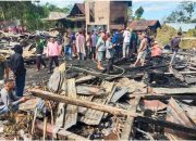 Tiga Rumah di  Biringbalang Tompobulu Gowa Ludes Dilalap Api
