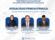 KKP Fisip Unismuh Makassar Kerjasama Bawaslu Gowa Sosialisasi Pemilih Pemula di SMAN 9 Gowa