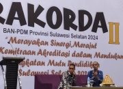 Rakorda BAN PDM Sulsel Tampil Kadis Pendidikan Drs Andi Patiroi, M.Si  Jelaskan Peta Akreditasi PAUD, SD dan SMP di  Kabupaten Maros  