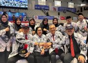 Ketua PB PGRI Prof Dr Unifah Rosyidi Salam Komando Pimpinan PGRI Sulsel