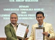 Ketua STIE AMKOP Dr Gunawan Dua Kali dalam Sehari Tandatangai Naskah Kerjasama dengan Universitas Tomakaka Mamuju dan Lembaga Sertifikasi Profesi Teknologi Informasi