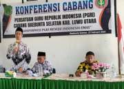 Sehari, PGRI Kabupaten Luwu Utara Gelar 4 Konferensi Cabang
