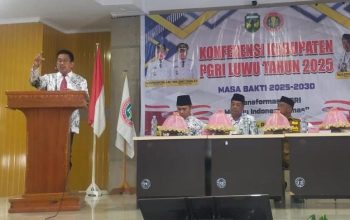 Ini Pesan Wakil Ketua Dr.H Muhammad  Basri Saat Beri Sambutan di Konferensi PGRI Kabupaten Luwu