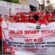 Berkah Kemerdekaan ke-80, Pesantren Lorong Raudhah Indonesia Gelar Jalar Sehat Dilepas Lurah Paccerakkang Makassar