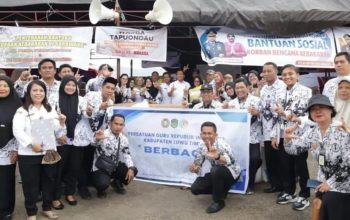 Bupati  Irwan Bachri Syam Berterima Kasih kepada PGRI Luwu Timur Atas Bantuan pada Masyarakat Terdampak Kebakaran di Sorowako  