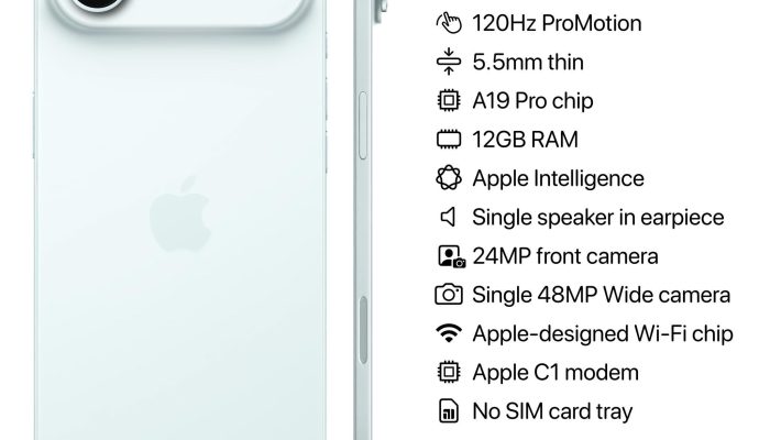 Apple Resmi Rilis iPhone 17, Hadirkan Varian Super Tipis “iPhone 17 Air”