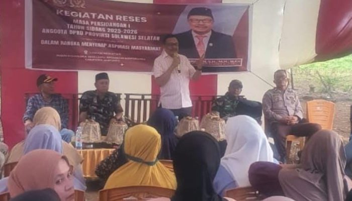 Reses di Desa Lentu Jeneponto, Legislator Sulsel Fraksi PDI Perjuangan Dr. Alimuddin Dengarkan Langsung Keluhan Petani dan Warga