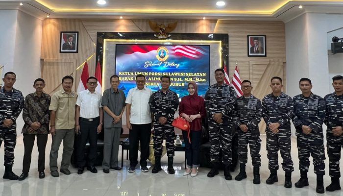 PODSI Sulsel Jalin Silaturahim dengan Komandan Kodaeral VI, TNI AL Siap Dukung Pengembangan Olahraga Dayung