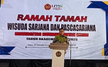 Rektor UMSI Tekankan Mental Petarung pada Ramah Tamah Wisuda, 569 Lulusan Resmi Menyandang Gelar Alumni