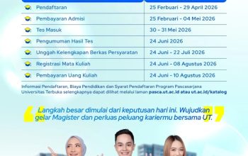 UT Makassar Buka Pendaftaran Maba Pascasarjana, Perkuat Akses Pendidikan Magister Berbasis Jarak Jauh