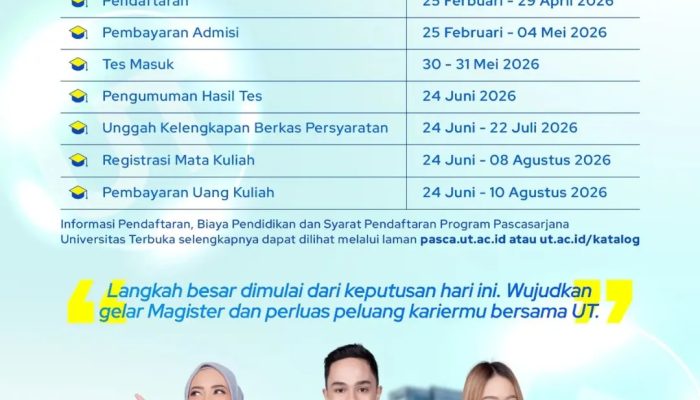 UT Makassar Buka Pendaftaran Maba Pascasarjana, Perkuat Akses Pendidikan Magister Berbasis Jarak Jauh