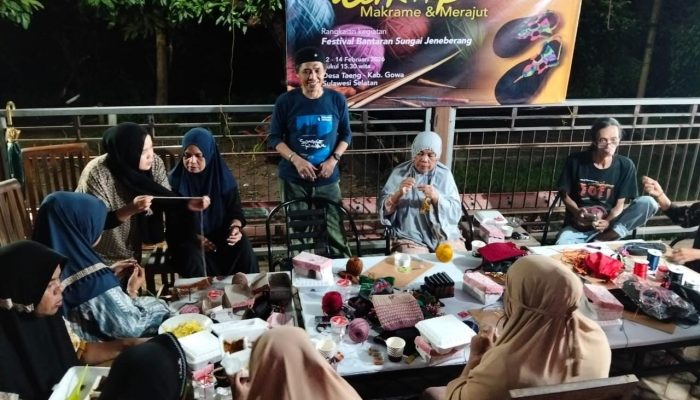 Workshop Makrame dan Merajut Digelar di Desa Taeng, Pra-Rangkaian Festival Bantarang Sungai Jeneberang 2026