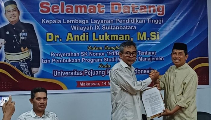 Universitas Pejuang Republik Indonesia Resmi Buka Program Studi Magister Manajemen
