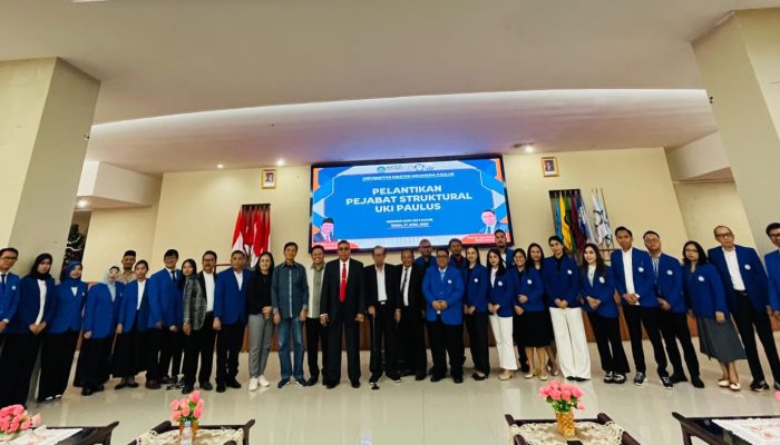 Rektor UKI Paulus Prof Dr Agus Salim Lantik 25 Pejabat, Tegaskan Harus Bawa Inovasi Baru