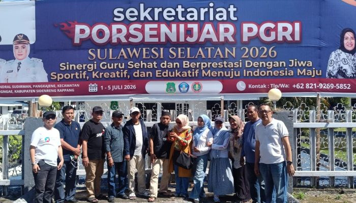 Tinjau Pemondokan Kontingen di Sidrap, PGRI Wajo Siap Rebut Kembali Juara Umum Porsenijar 2026