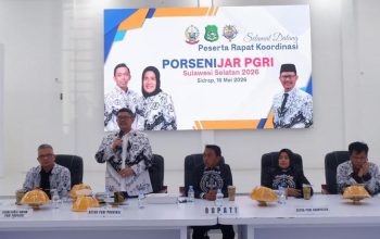 Persiapan Porsenijar PGRI Sulsel 2026 di Sidrap Capai 98 Persen, Prof Hasnawi Haris Puji Duet Syaharuddin-Nur Kanaah