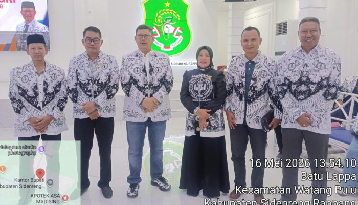 Tinjau Pemondokan Kontingen Porsenijar, PGRI Pangkep Apresiasi Keramahan Tuan Rumah Sidrap