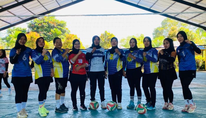 Tim Voli Putri PGRI Luwu Utara Fokus Pertahankan Emas di Porsenijar 2026 Sidrap
