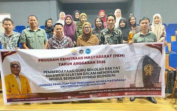 PKM Dosen UNM Berdayakan Guru SR MA 27 Takalar Desain Modul Hybrid Bilingual