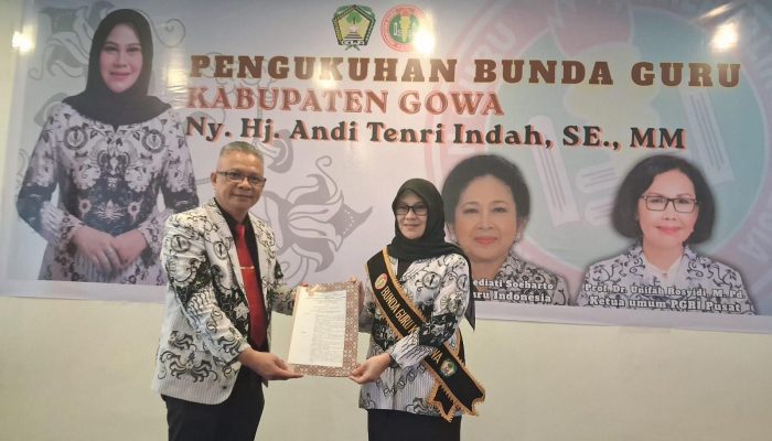 Ibunda Guru PGRI Gowa Ny. Hj. Andi Tenri Indah Tegaskan Pentingnya Kesejahteraan dan Perlindungan Guru