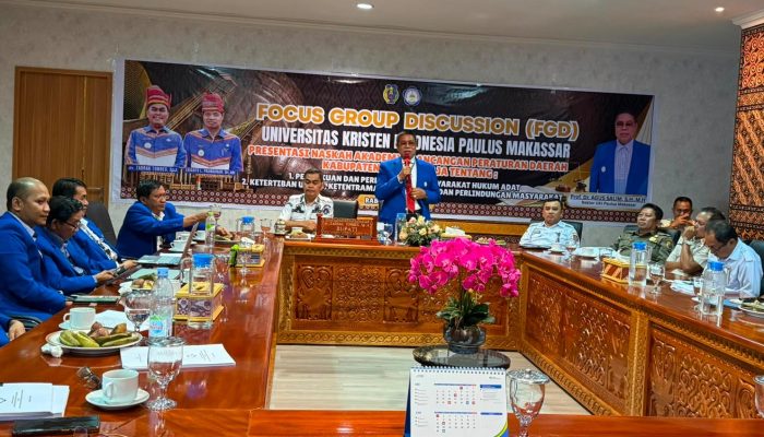Rektor UKI Paulus Prof Dr Agus Salim Hadiri Presentasi Dua Naskah Akademik Ranperda di Tana Toraja
