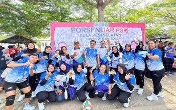 Tim Voli Putri PGRI Luwu Timur Raih Perunggu di Porsenijar PGRI Sulsel 2026