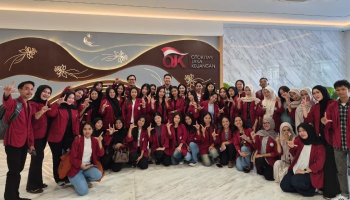 Mahasiswa Manajemen Universitas Patompo Belajar Langsung di OJK Sulselbar, Perdalam Literasi Keuangan