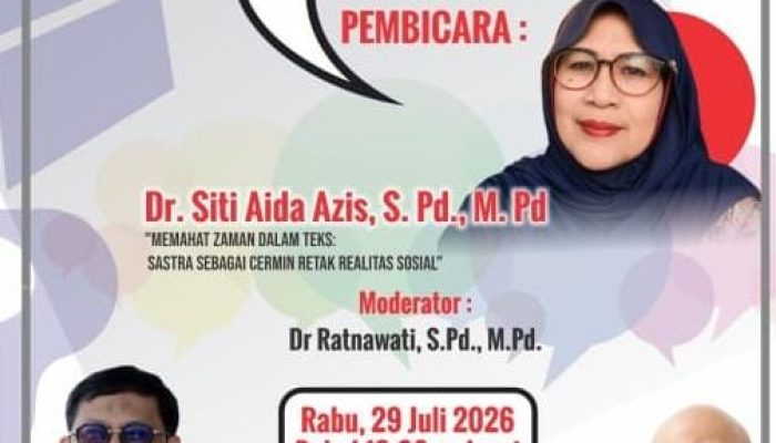 HISKI Sulsel Gelar Diskusi Daring Berkala, Prof Andis: Sastra Harus Tetap Relevan Membaca Perubahan Zaman
