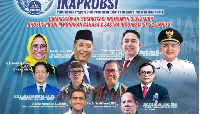 Unismuh Makassar Tuan Rumah Rakernas X IKAPROBSI 2026, Prof Andis: Momentum Perkuat Peran Bahasa Indonesia di Tingkat Global
