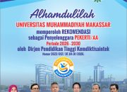 Unismuh Makassar Resmi Kantongi Rekomendasi Penyelenggara PEKERTI/AA Periode 2026–2030